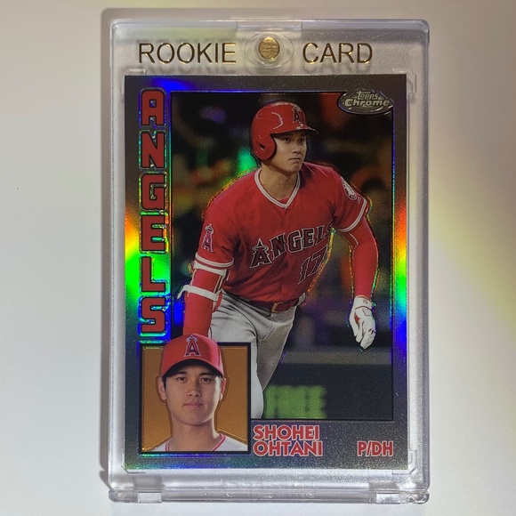 🔥💥📈2019 SHOHEI OHTANI BASEBALL CARD • TOPPS CHROME REFRACTOR SP - Picture 3 of 7